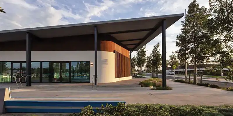 ARCPANEL insulated roofing on a modern commercial building
