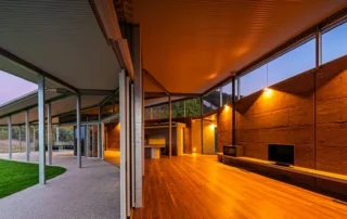 Fire rated insulated roofing on a contemporary Australian home