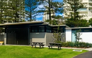 Main Beach public amenities with ARCPANEL insulated roof system